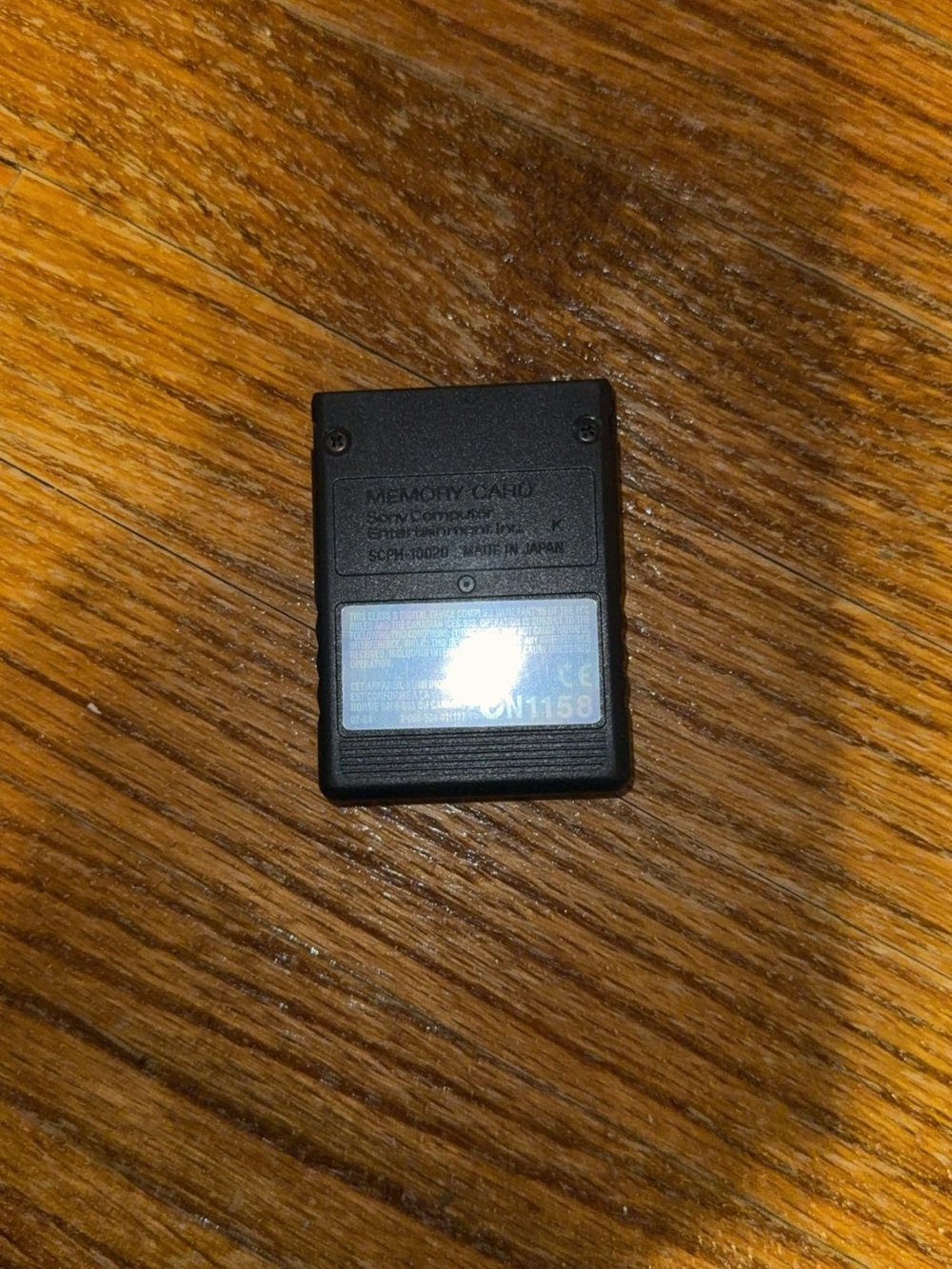 OEM Sony PlayStation 2 PS2 8MB Memory Card SCPH-10020 Black - Picture 2 of 3